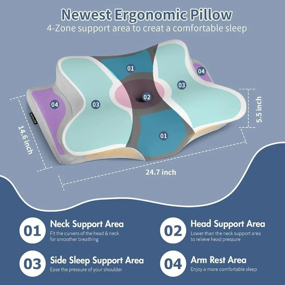 Cervical Neck Pillow for Pain Relie